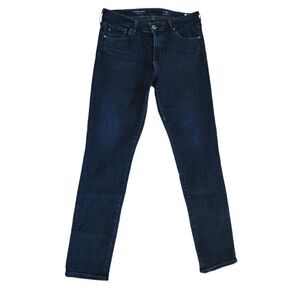 Ag Adriano Goldschmied Jeans The Prima Cigarette Ankle Blue Denim Women's 28R